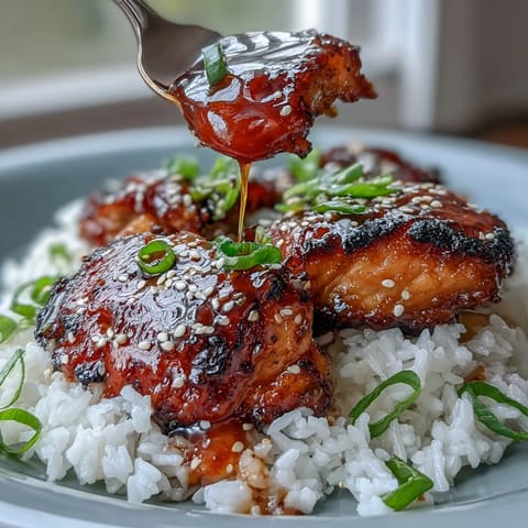 Sticky Chicken Rice Bowl
