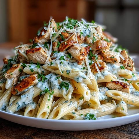 Creamy High Protein Chicken Pasta