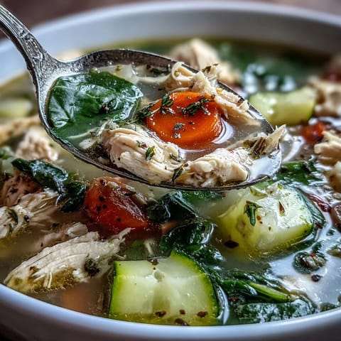 Low-Calorie High-Protein Chicken Soup
