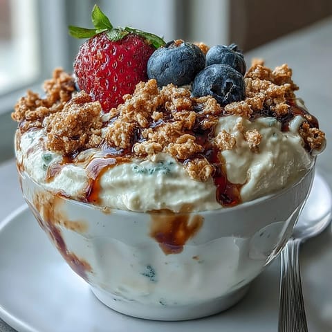 Protein-packed Yogurt Parfait with Granola, featuring vibrant berries and creamy Greek yogurt for a healthy, energizing start.