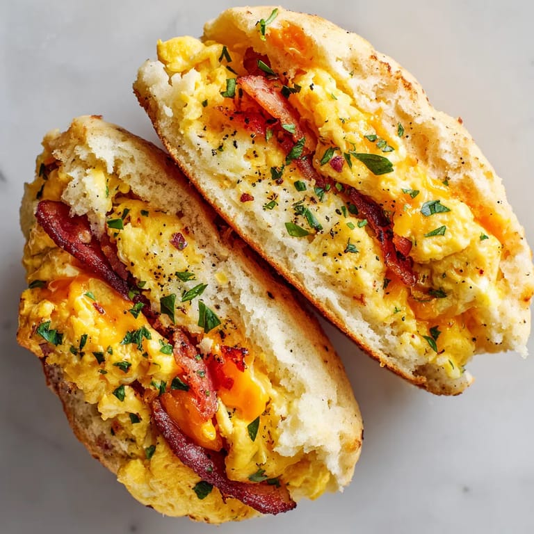 A sandwich with eggs, bacon, and tomato.