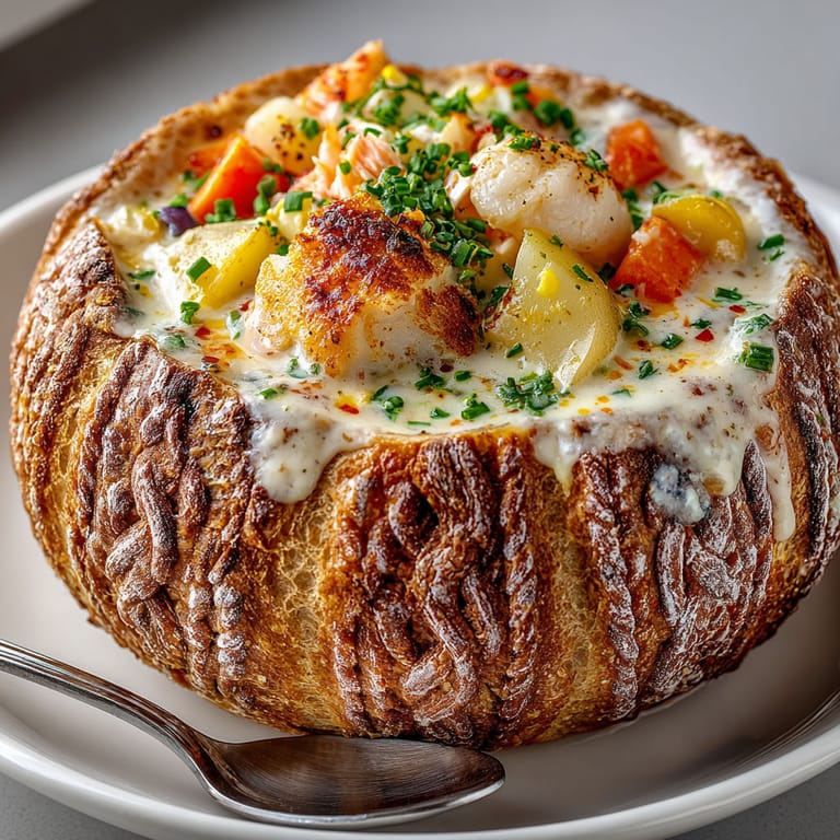 A bowl of food with a spoon in it.