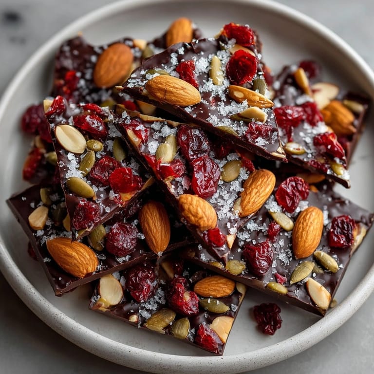 Enjoy extreme flavor with Ghost Pepper Chocolate Bark: Dark, intense, and crunchy texture.