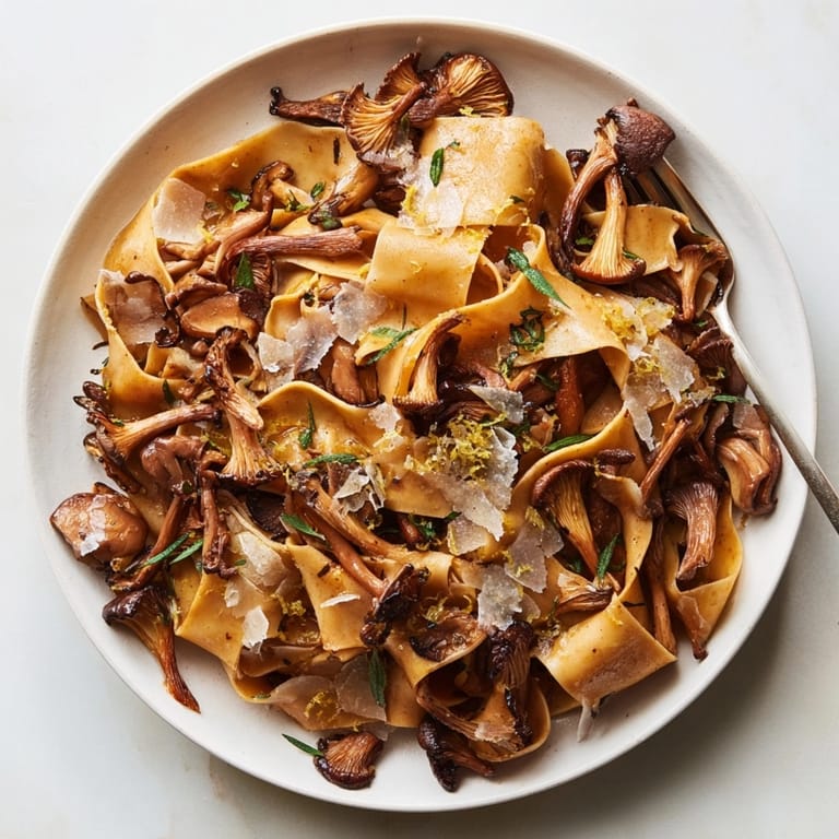 Imagine twirling ribbons of pasta with earthy mushrooms and rich brown butter: Fall Pasta.