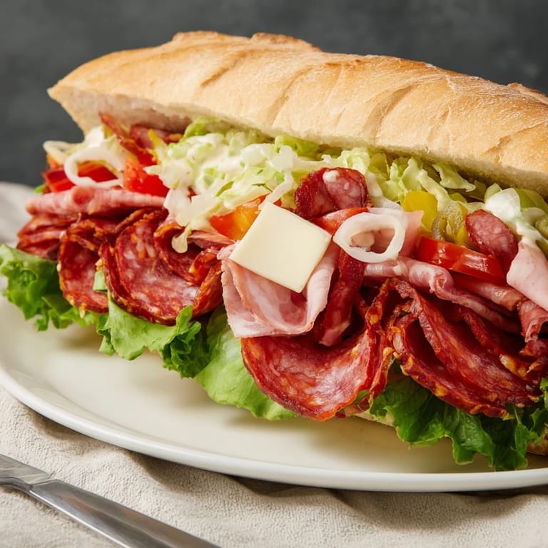 Deliciously layered Flavor Mash-Up Sandwiches bursting with taste and colorful ingredients.  