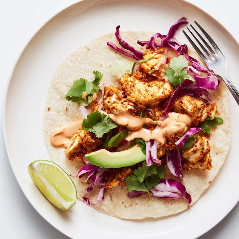 Zesty chipotle lime roasted fish tacos, bursting with flavor and vibrant garnishes.  