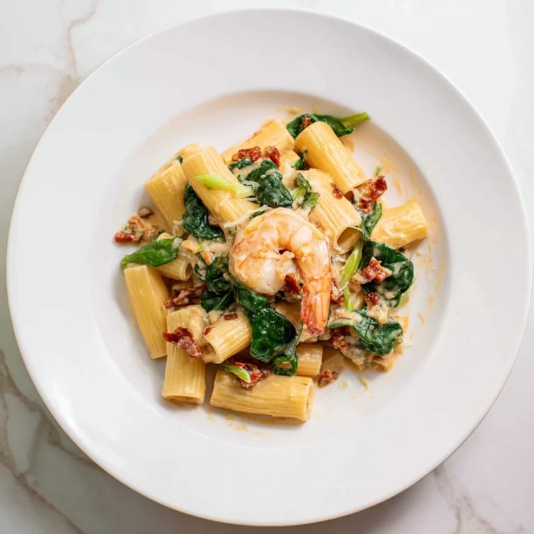 This one-pot Marry Me Shrimp Pasta presents tender shrimp and perfectly cooked pasta in a rich sauce.