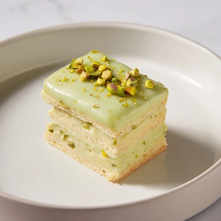 A close-up shot of elegant Grenouille Royale Petits Fours, perfect for an afternoon treat.