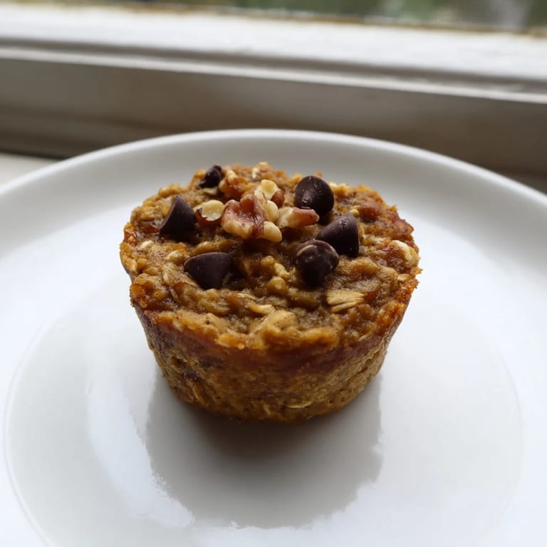 Warm, comforting Baked Oatmeal Cups fresh from the oven, offering a delightful chewy texture and flavor.