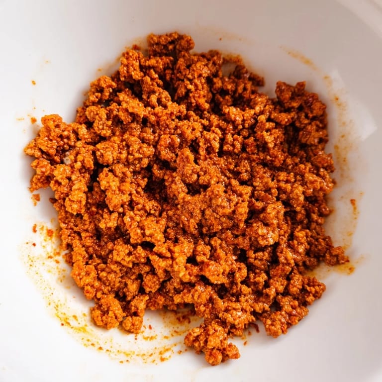 Gluten-free Easy Big Mac in a Bowl topped with tomatoes, red onion, and sesame seeds, ready for a quick dinner.