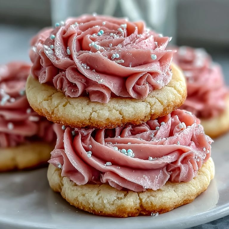 A close-up view of beautifully piped Easter cookies with intricate floral and geometric patterns.