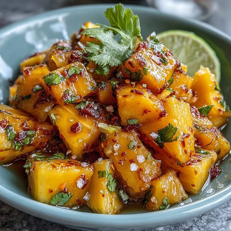 Vibrant fruit cups featuring ripe mango cubes tossed with tangy lime juice and a sprinkle of chili-lime seasoning.