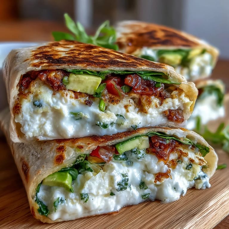 Savory 5-Minute Egg White Breakfast Wrap, packed with protein, ideal for busy mornings.