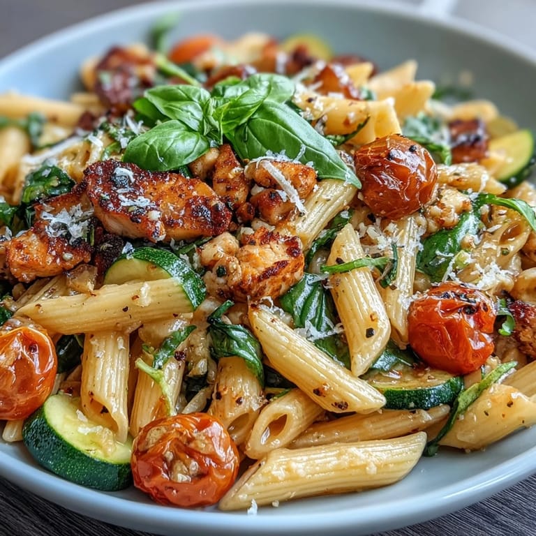 Delicious Healthy High Protein Pasta: a satisfying, colorful dish perfect for a quick weeknight meal.