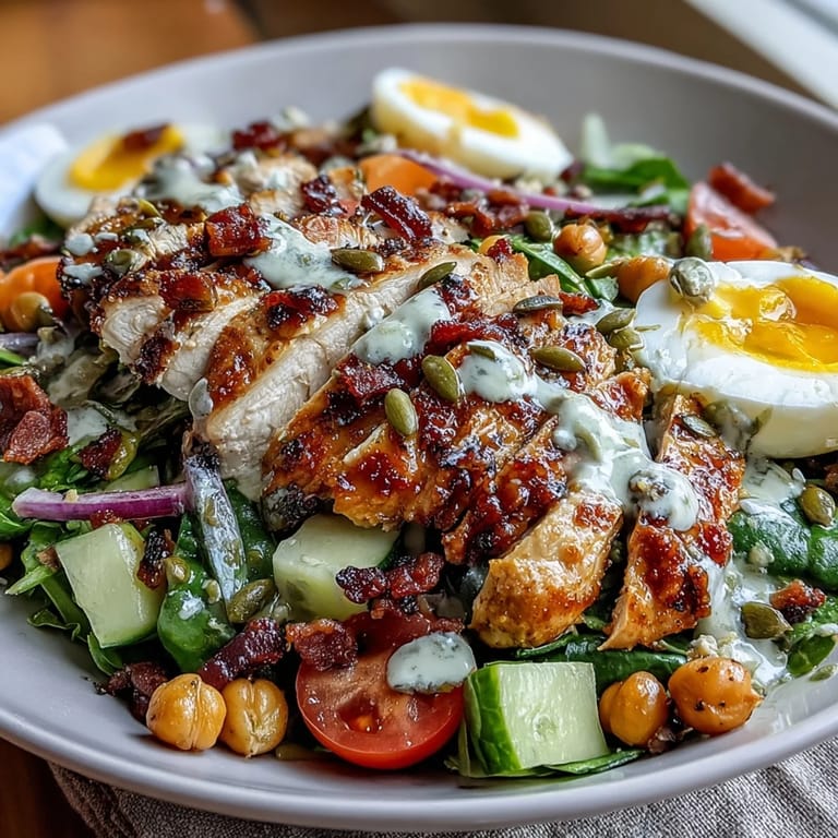 Hearty High Protein Salad for Weight Loss, a flavorful bowl packed with goodness and filling ingredients.