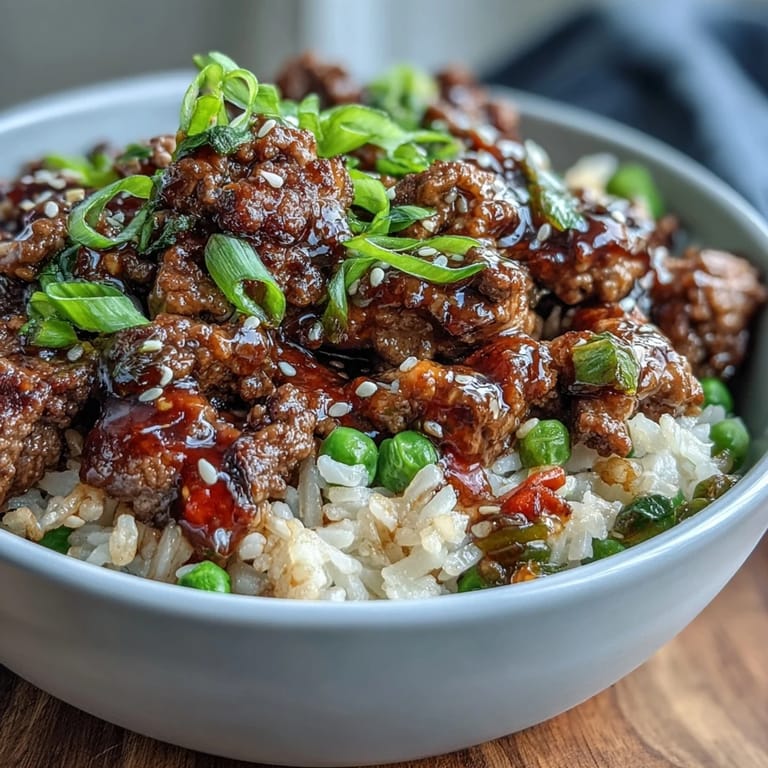 Hearty Simple High Protein Beef Bowl, showcasing tender beef and vibrant stir-fried vegetables.