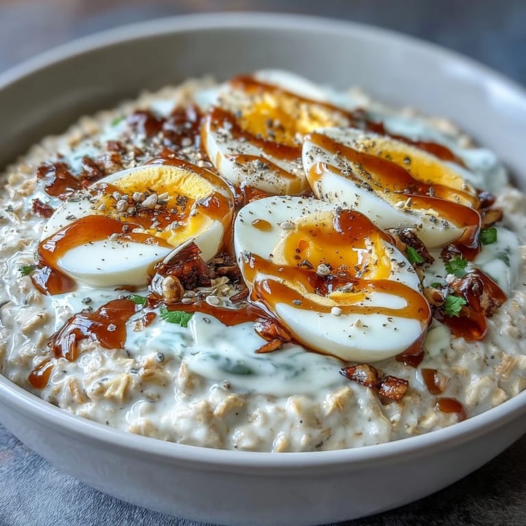 Nutritious make-ahead breakfast featuring protein-rich eggs, creamy oats, and tangy Greek yogurt for busy mornings.
